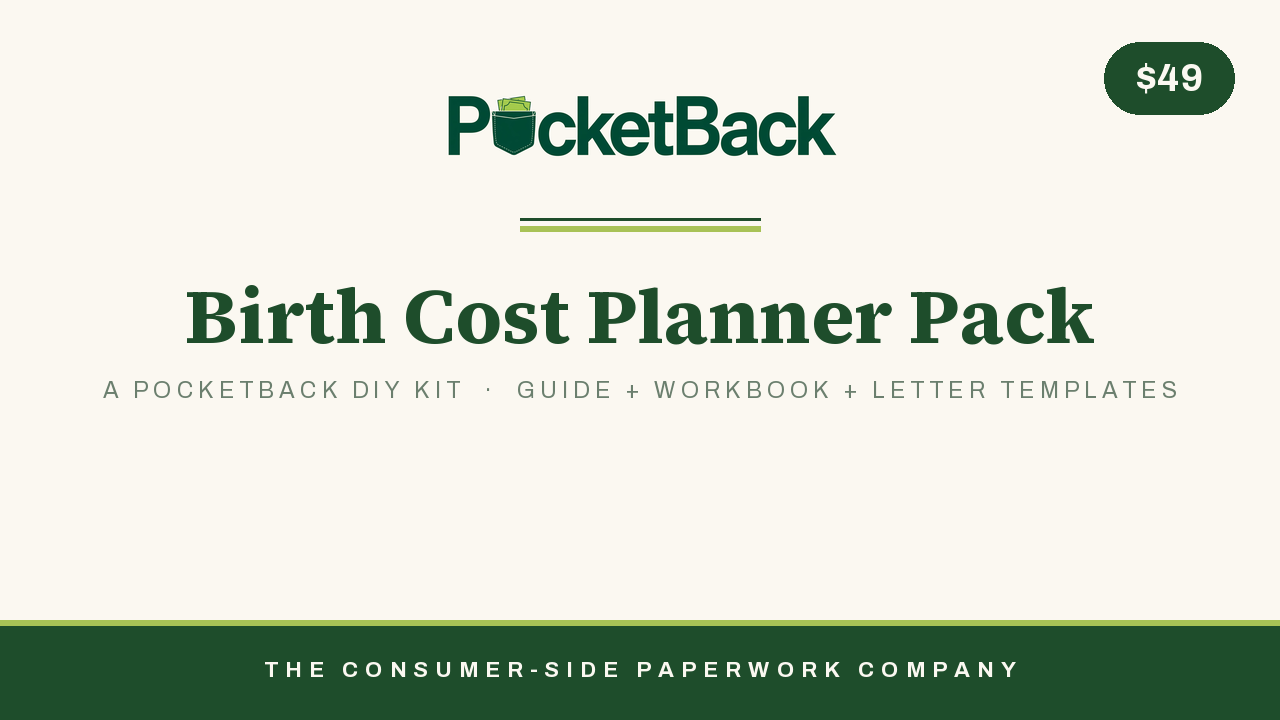 Childbirth Cost Planning and Bill Review Kit cover