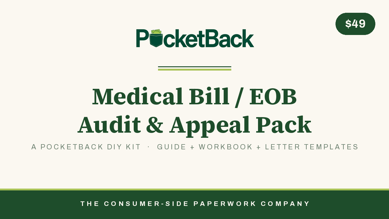 Medical Bill and Insurance Denial Review Kit cover