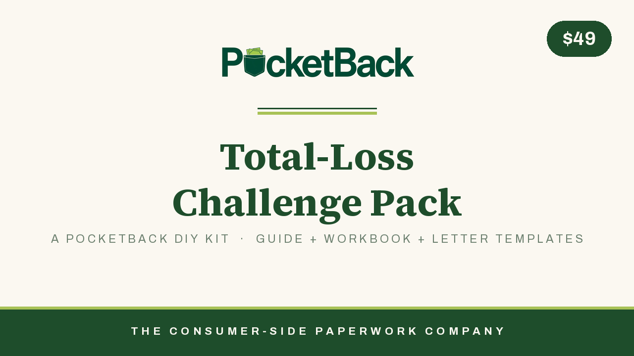 Totaled Car Insurance Valuation Dispute Kit cover